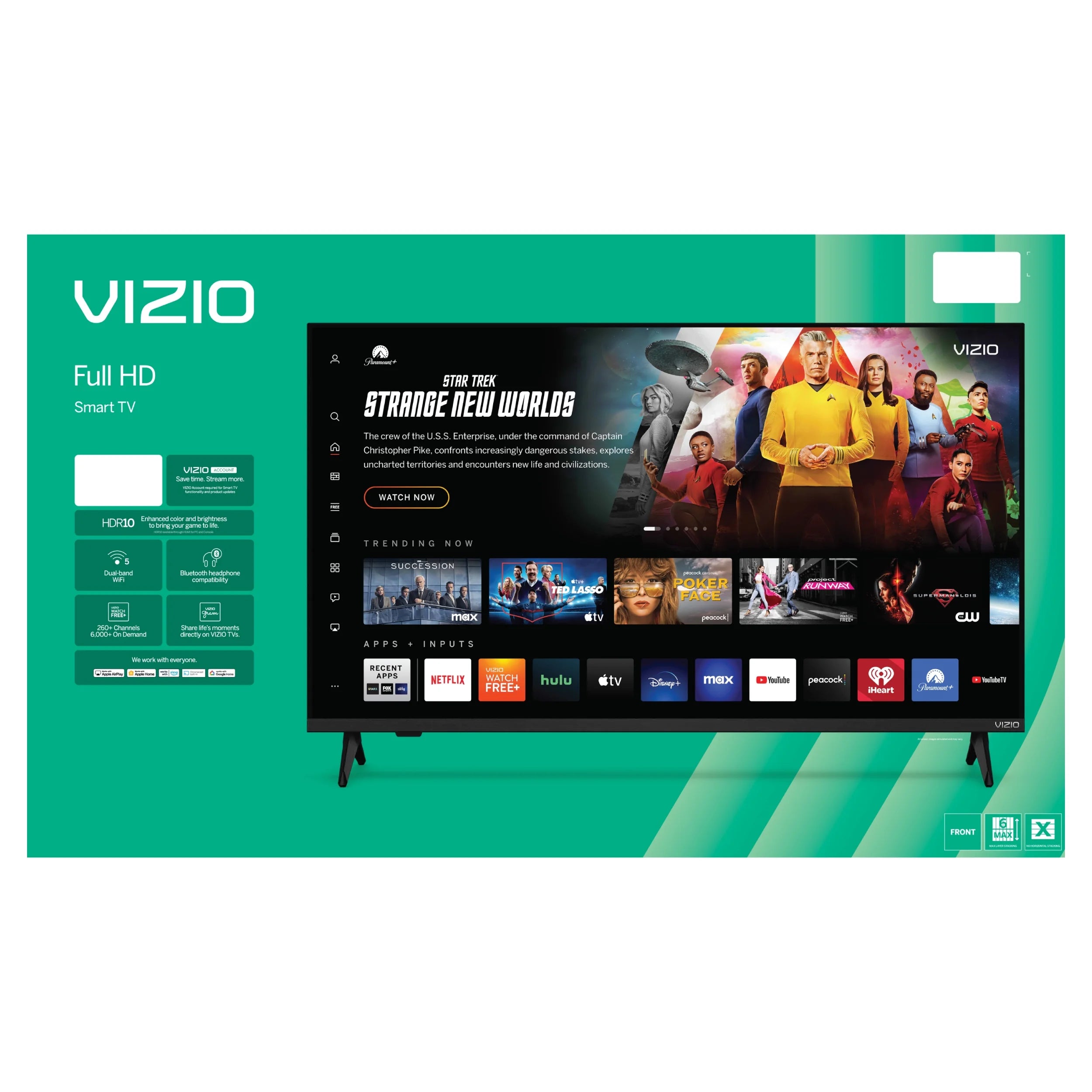 40" Class Full HD 1080P LED Smart TV (VFD40M-08)
