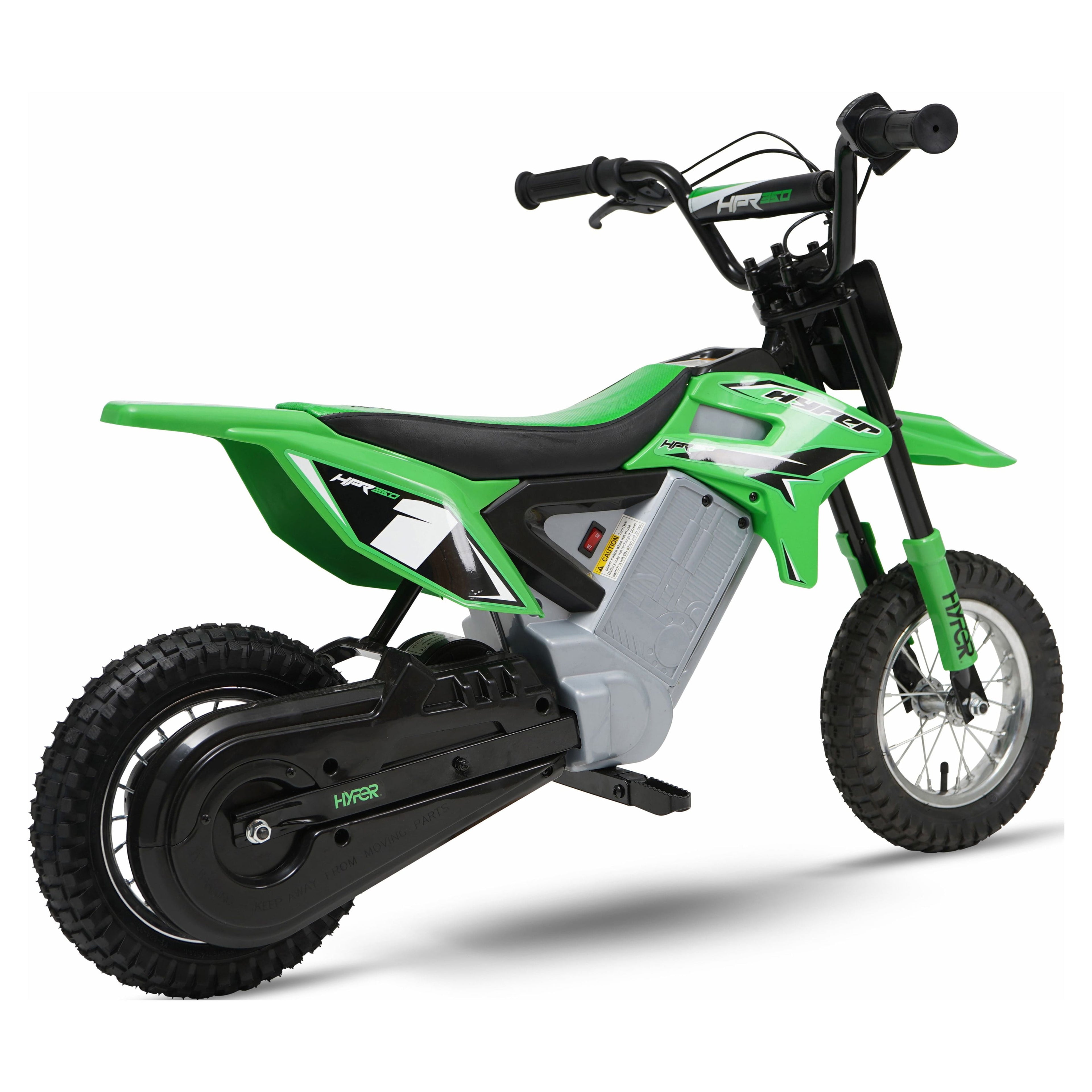, HPR350 24V Electric Dirt Bike, Children Ages 13+, up to 14 MPH, Green