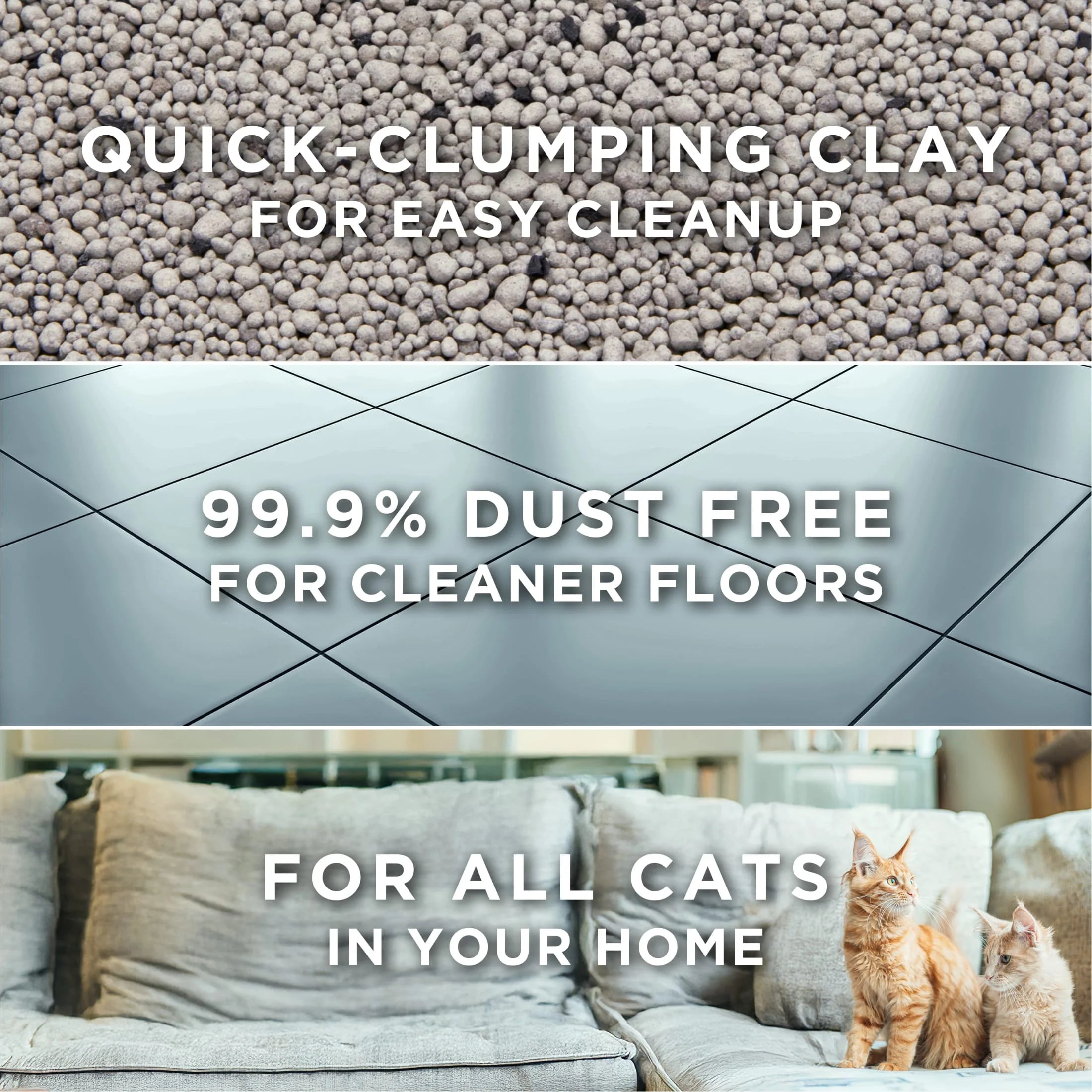 Purina  Free and Clean Clumping Cat Litter, Unscented, 20 Lb Jug
